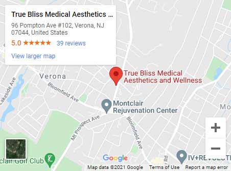 Get Directions From Your Location to True Bliss Medical™ in Verona, NJ